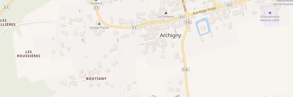 Plan du 4 Rue de la Fosse Copain à Archigny