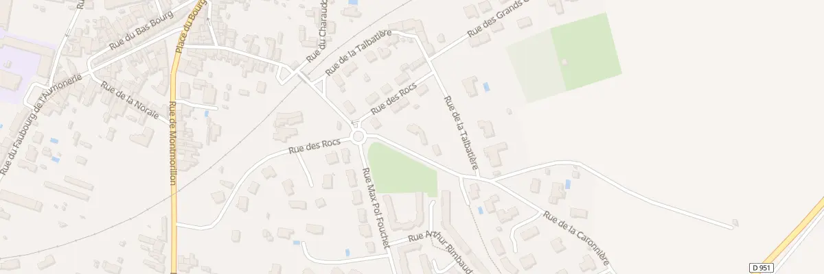 Plan du 1 Rue de la Caronnière à Chauvigny