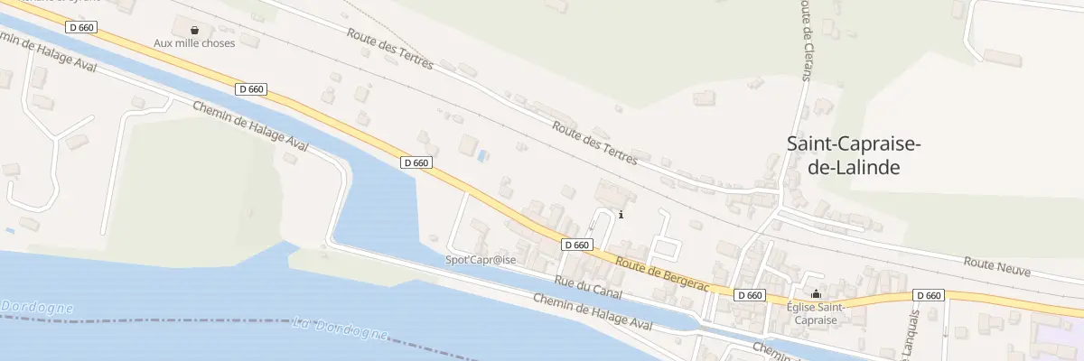 Plan du 24 Rte de Bergerac à Saint-Capraise-de-Lalinde