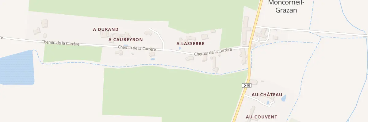 Plan du 5549 Au Village à Moncorneil-Grazan