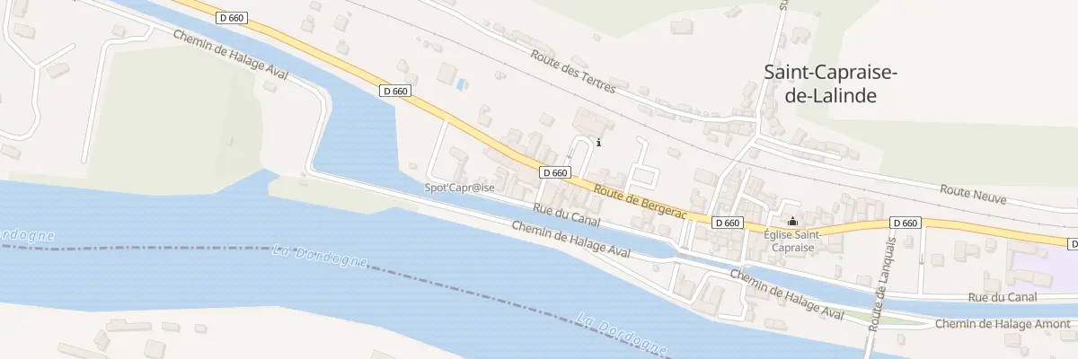 Plan du 64 Le Bourg Ouest à Saint-Capraise-de-Lalinde