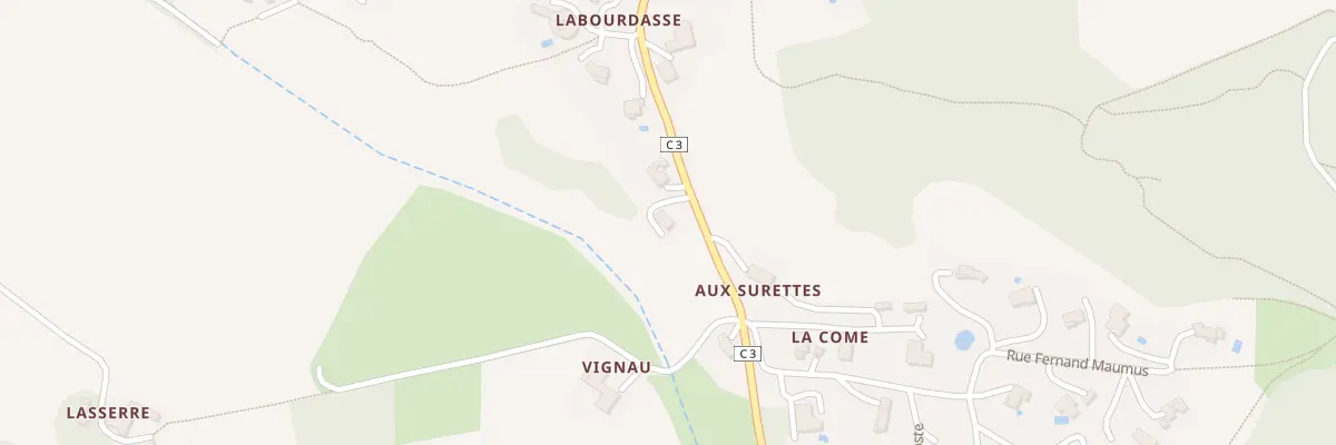 Plan du 22 Chem de la Riviere Basse à Montégut