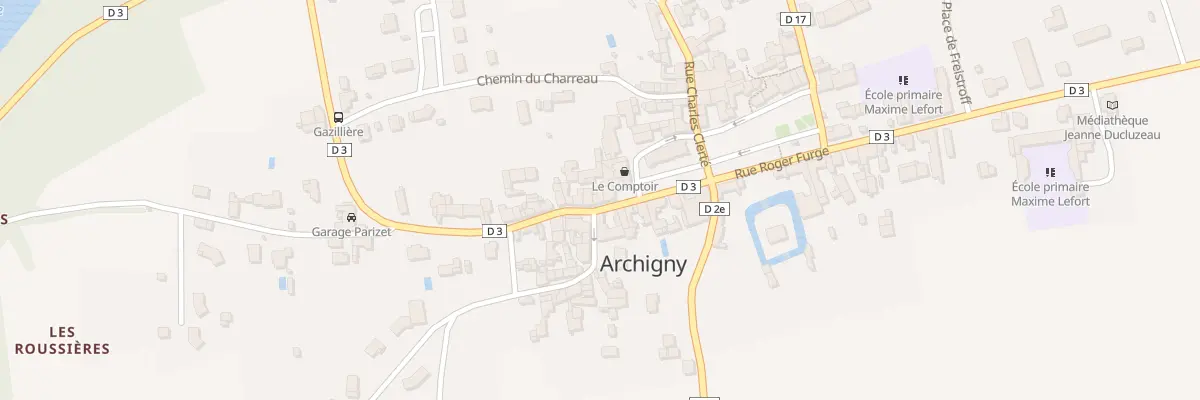 Plan du 33 Rue Roger Furgé à Archigny