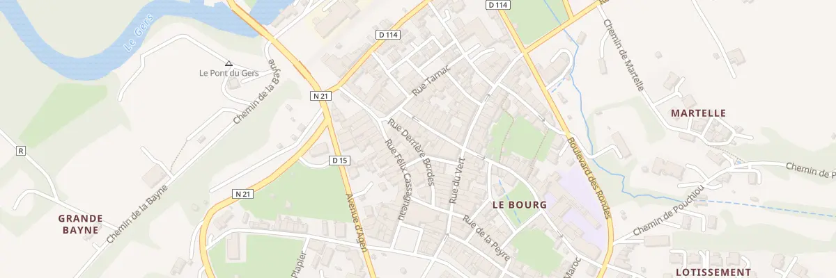 Plan du 8 Rue Derrière Bordes à Astaffort