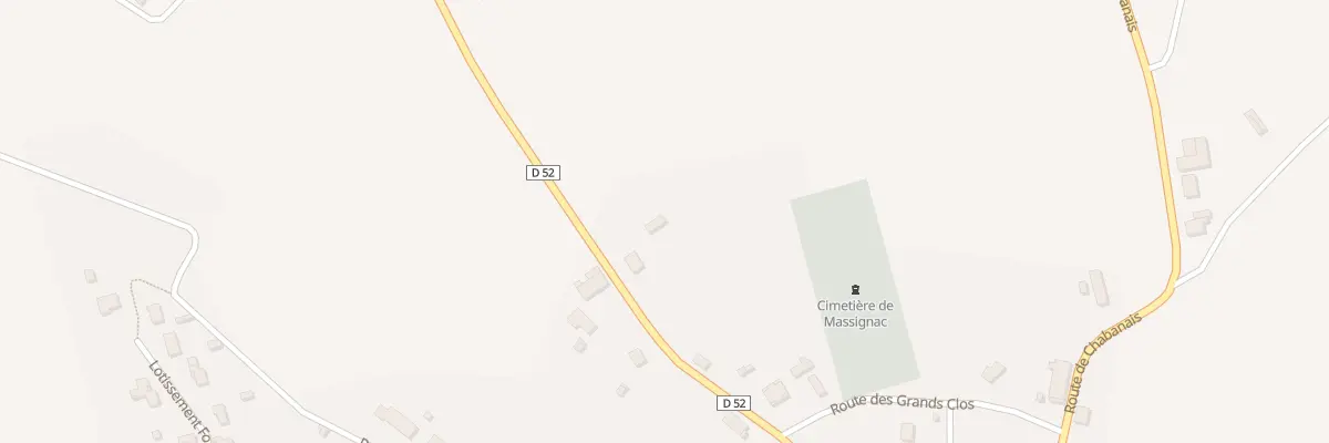 Plan du 8 Rte de Lesignac à Massignac