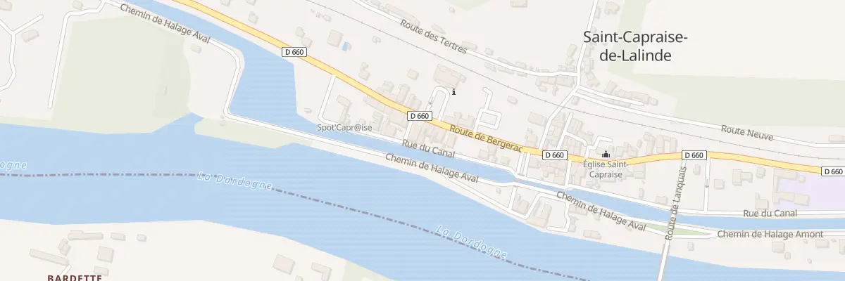 Plan du 30 Rue du Canal à Saint-Capraise-de-Lalinde
