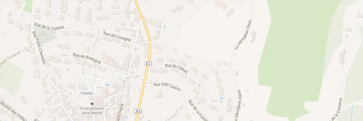 Plan du 9 Rue du Talbat à Chauvigny