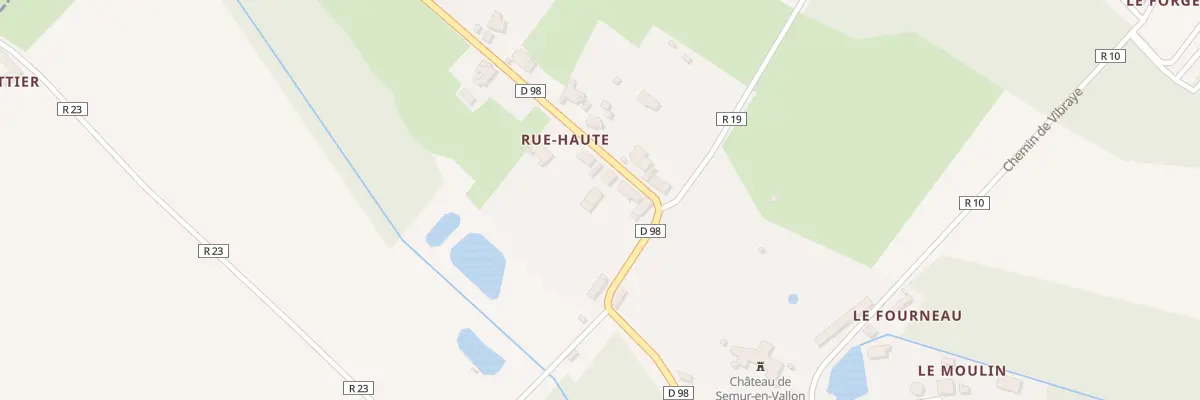 Plan du 5 Rue Haute à Semur-en-Vallon