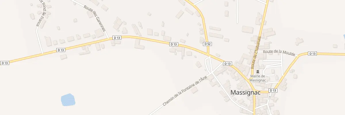 Plan du 17 Rte de la Rochefoucauld à Massignac