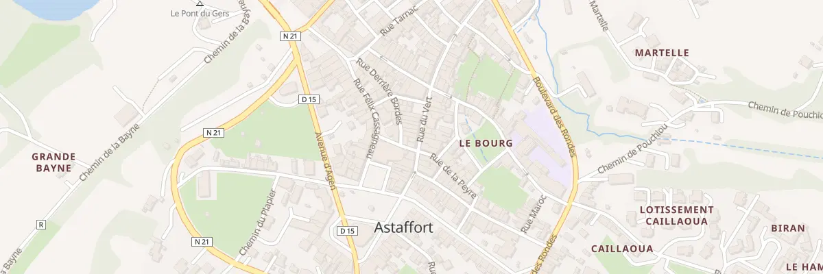 Plan du 5 Rue du Vert à Astaffort