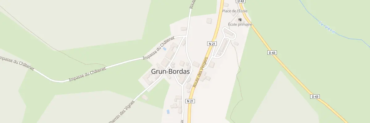 Plan du 20 Bordas à Grun-Bordas