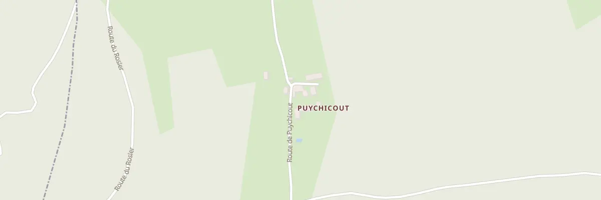 Plan du 77 Rte de Puychicout à Chalagnac