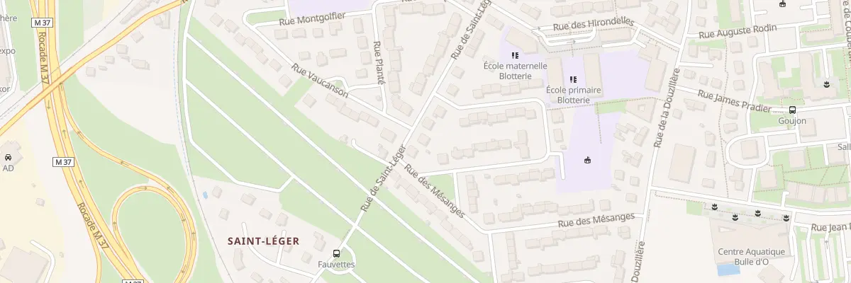 Plan du 34 Rue de Saint-Léger à Joué-lès-Tours