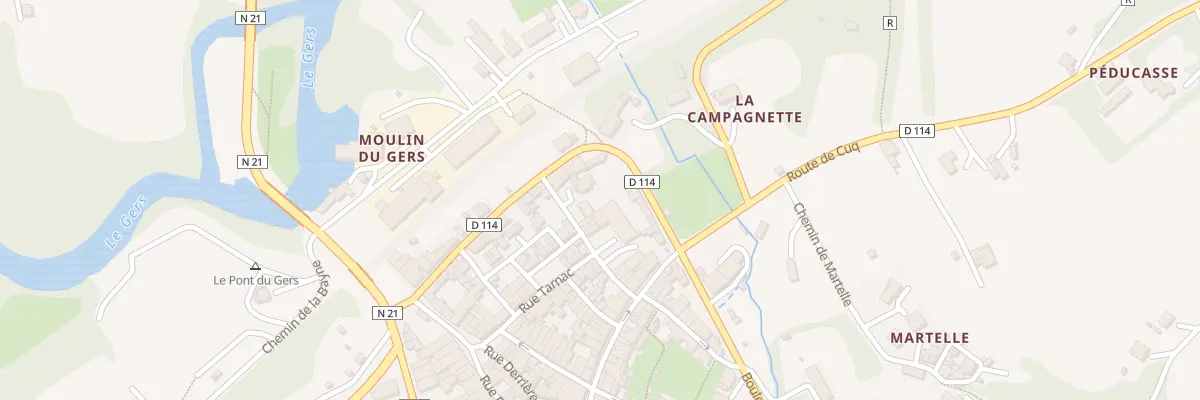 Plan du 6 Rue Sainte Claire à Astaffort
