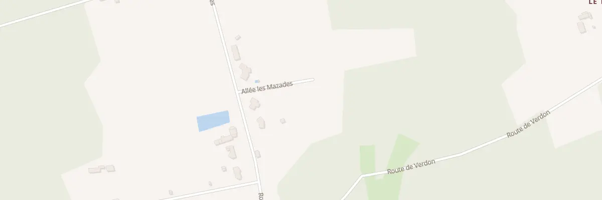 Plan du 80 All Les Mazades à Lanquais