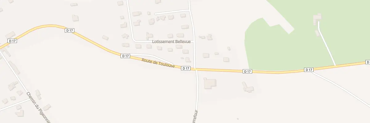 Plan du 1 Lotissement Bellevue à Blajan