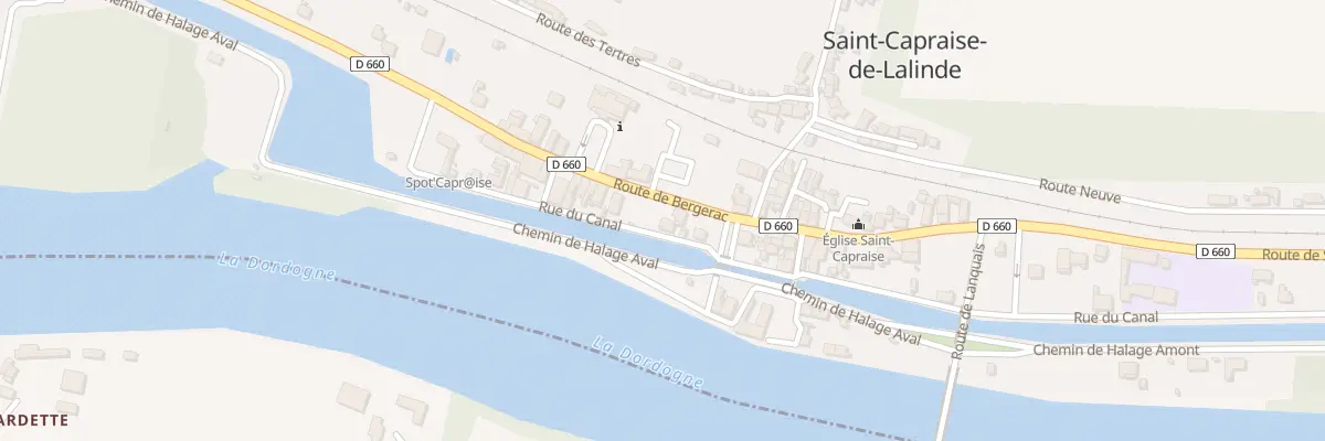 Plan du 20 Rue du Canal à Saint-Capraise-de-Lalinde