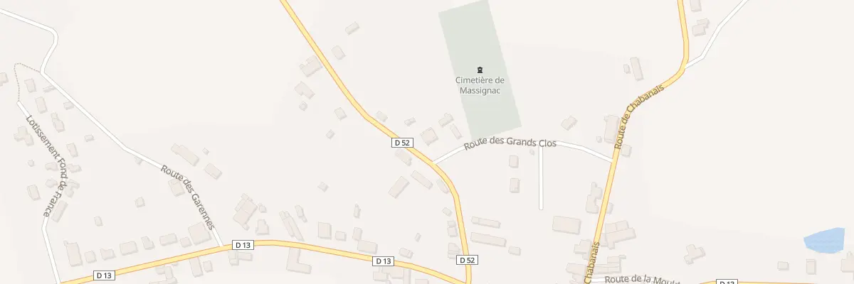 Plan du 3 Rte des Grands Clos à Massignac