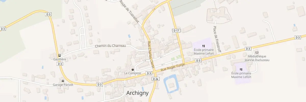 Plan du 2B Rue Charles Clerté à Archigny