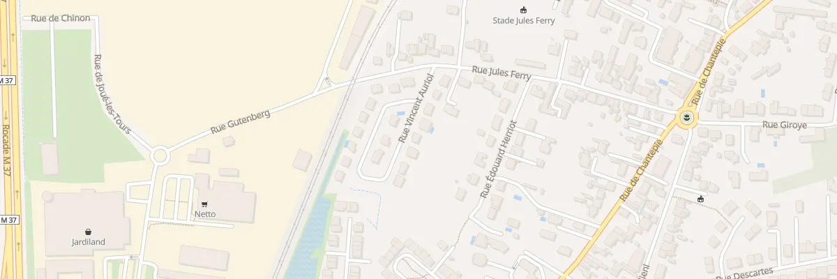 Plan du 10 Rue Vincent Auriol à Joué-lès-Tours