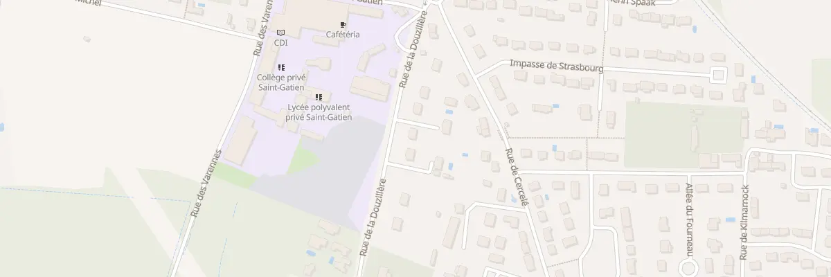 Plan du 96 Rue de la Douzillère à Joué-lès-Tours