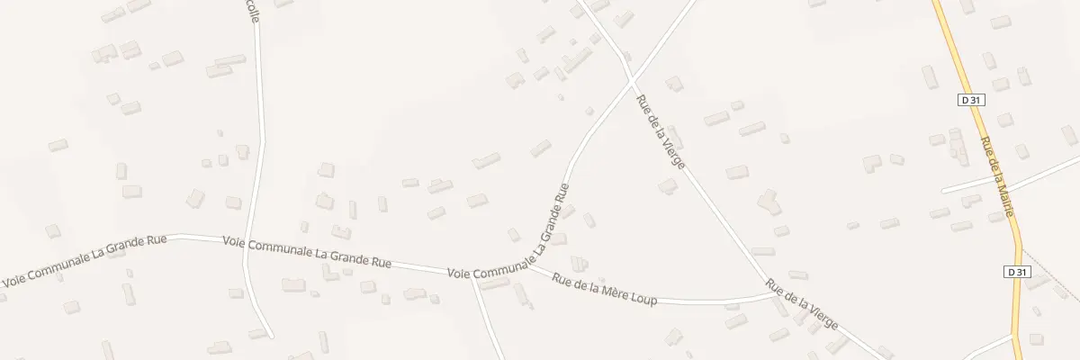 Plan du 12 Vc La Grande Rue à Boisney
