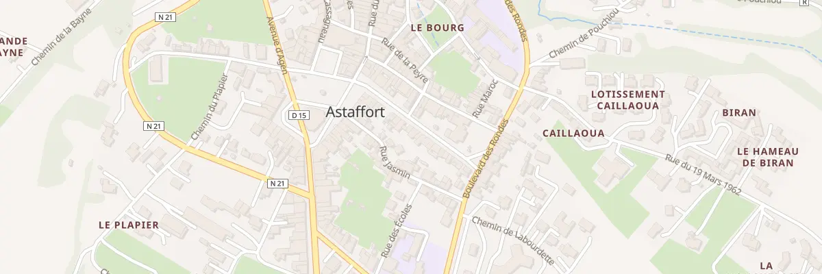 Plan du 14B Av de la Plateforme à Astaffort