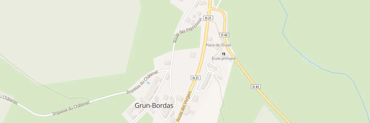 Plan du 2650 Rte des Vergers à Grun-Bordas