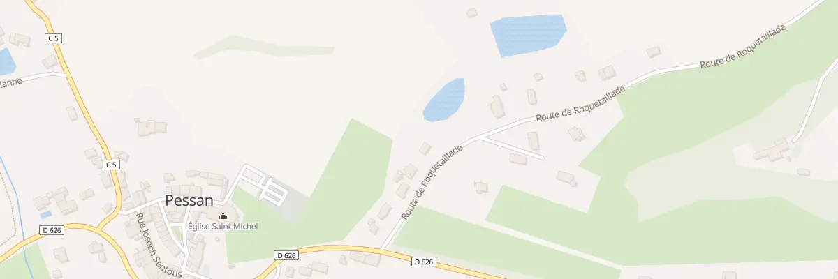 Plan du 121 Rte de Roquetaillade à Pessan