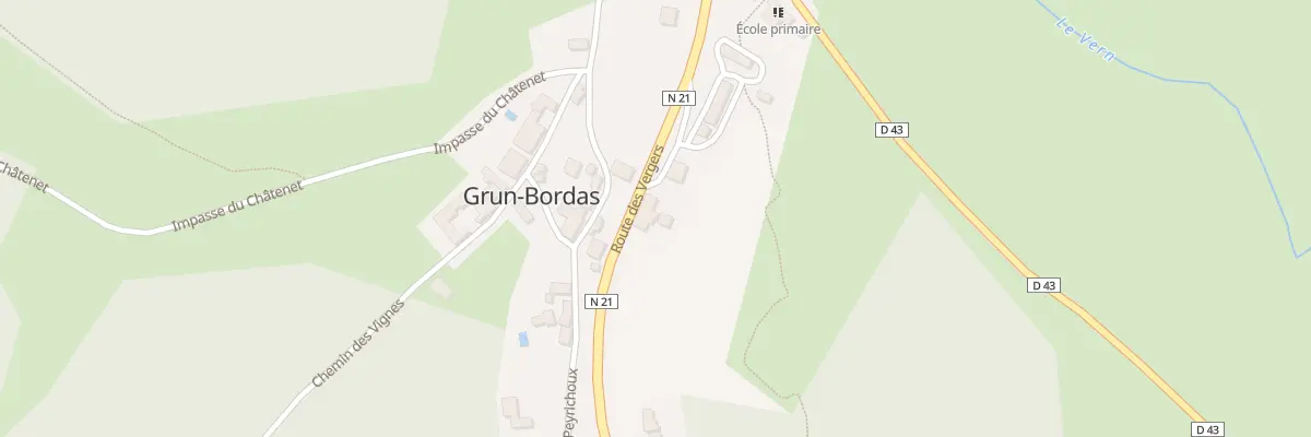 Plan du 10 Haut Bordas à Grun-Bordas