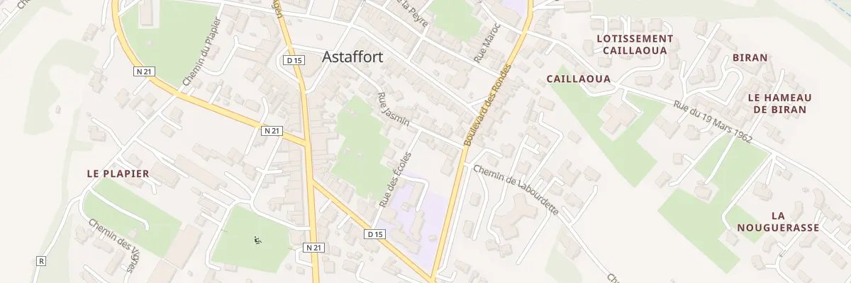 Plan du 1 Rue des Ecoles à Astaffort