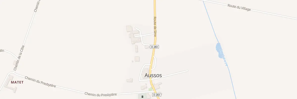 Plan du 157 Rte de Sère à Aussos
