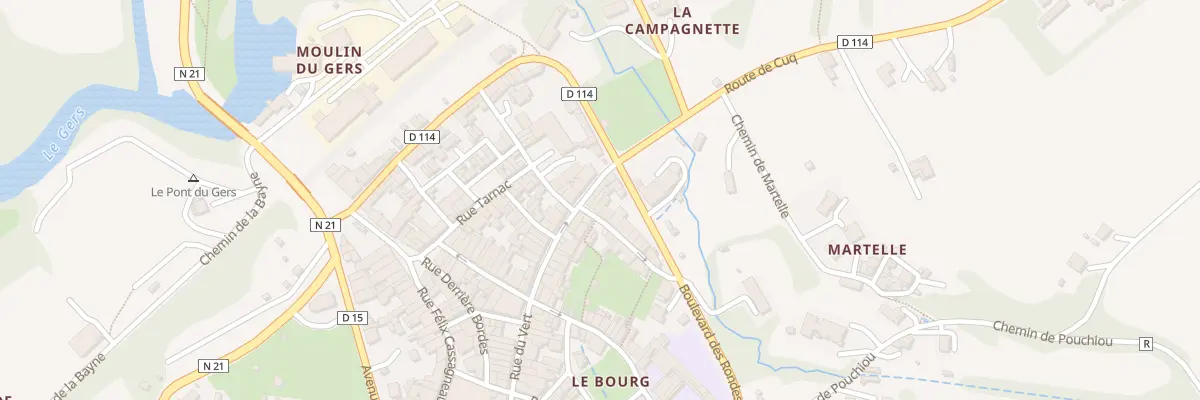 Plan du 1 Rue des Tanneries à Astaffort