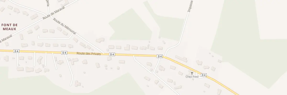 Plan du 7 Rte des Privats à Coursac