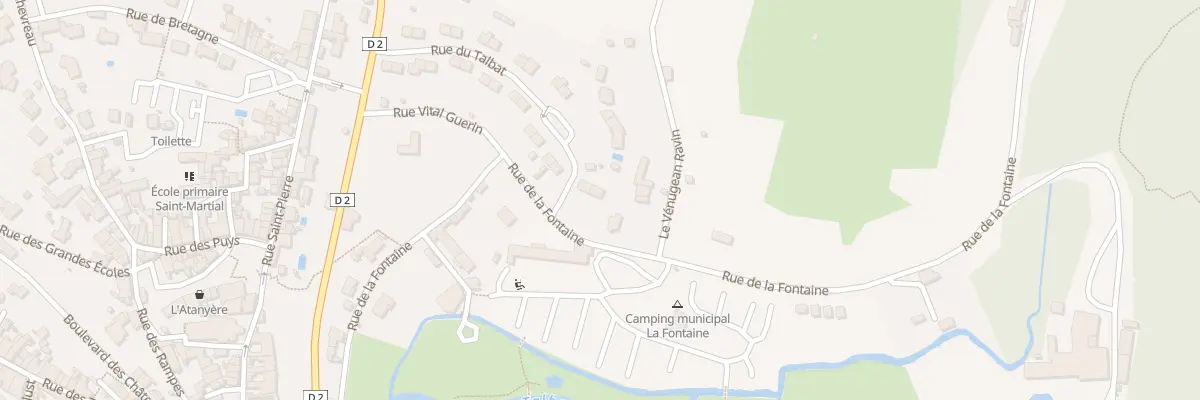 Plan du 25 Rue du Talbat à Chauvigny