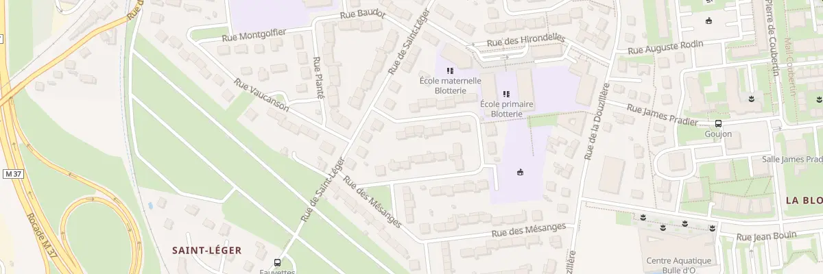 Plan du 5 Rue des Fauvettes à Joué-lès-Tours