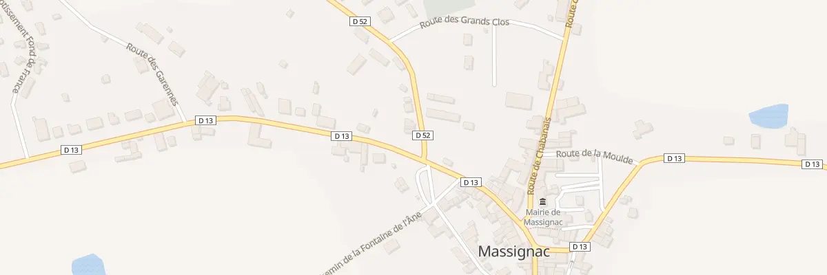 Plan du 1 Rte de Lesignac à Massignac