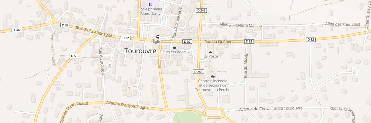 Plan du 11 Rue des Frères Juchereau à Tourouvre au Perche