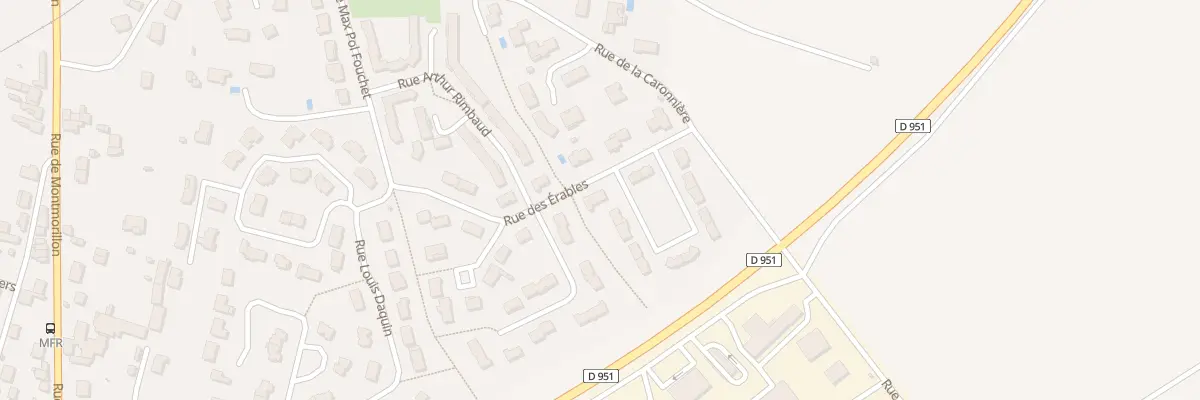Plan du 10 Rue des Érables à Chauvigny