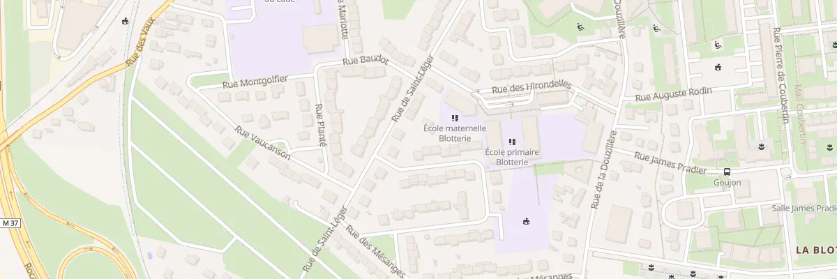 Plan du 4 Rue des Fauvettes à Joué-lès-Tours