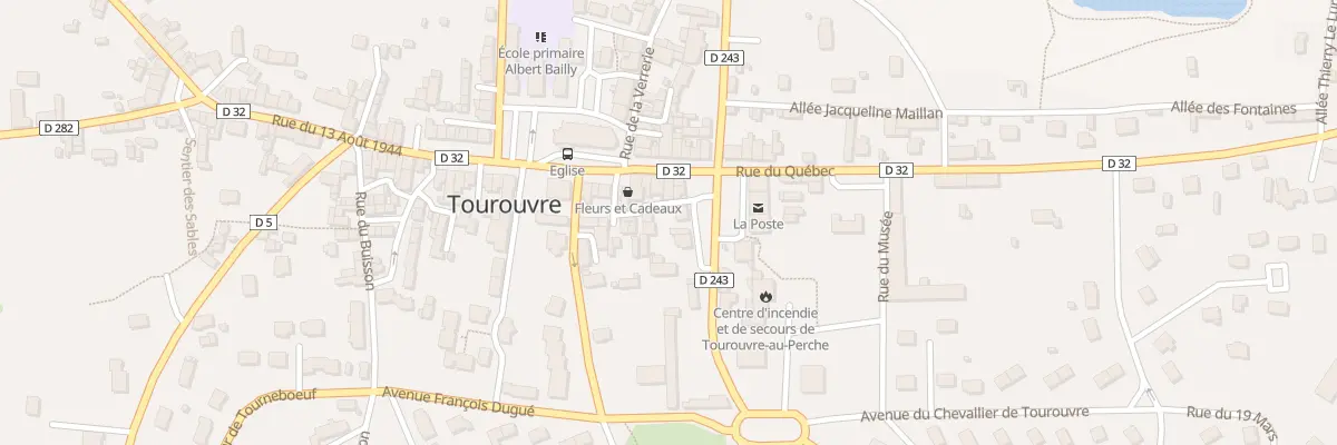 Plan du 7 Rue des Frères Juchereau à Tourouvre au Perche
