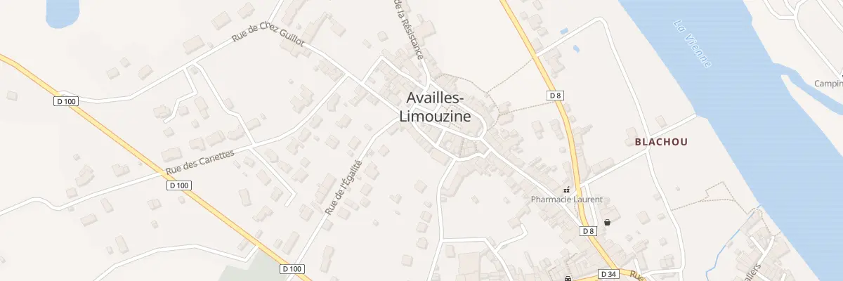 Plan du 3 Rue de la Liberté à Availles-Limouzine