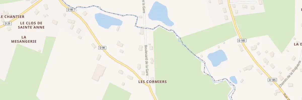 Plan du 10 Bd de la Gare à Bouër