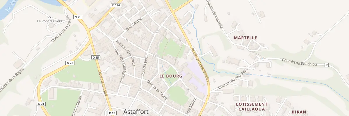 Plan du 11 Rue Saint Felix à Astaffort