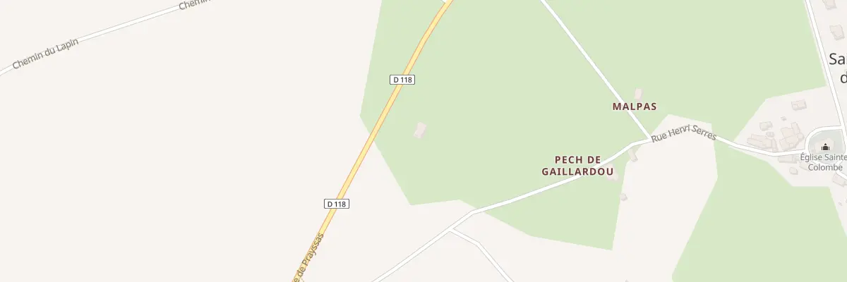 Plan du 1287 Rte de Prayssas à Sainte-Colombe-de-Villeneuve