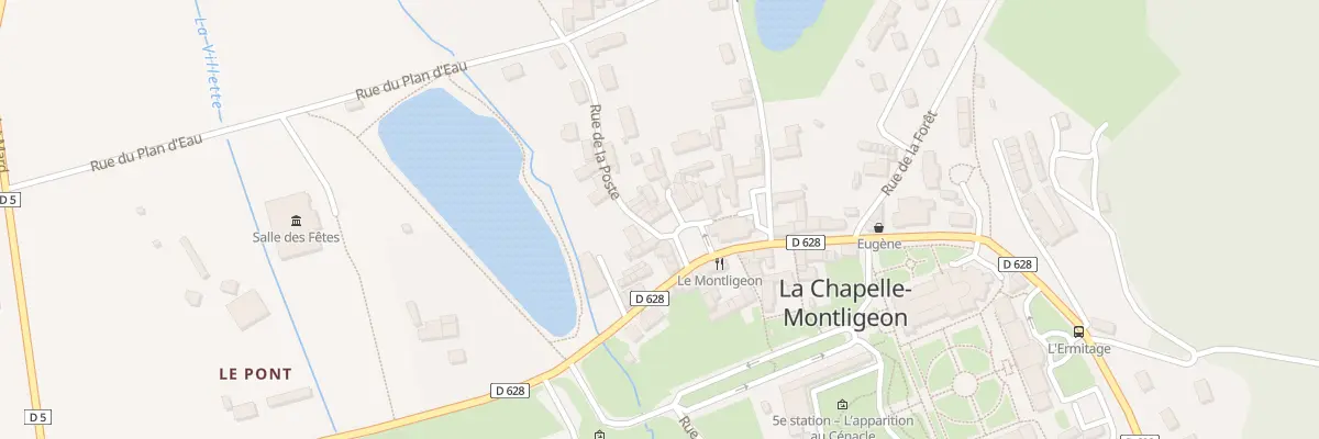 Plan du 8 Pl de l’Eglise à La Chapelle-Montligeon