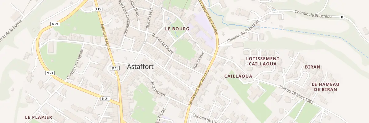 Plan du 25 Rue des Vertus à Astaffort