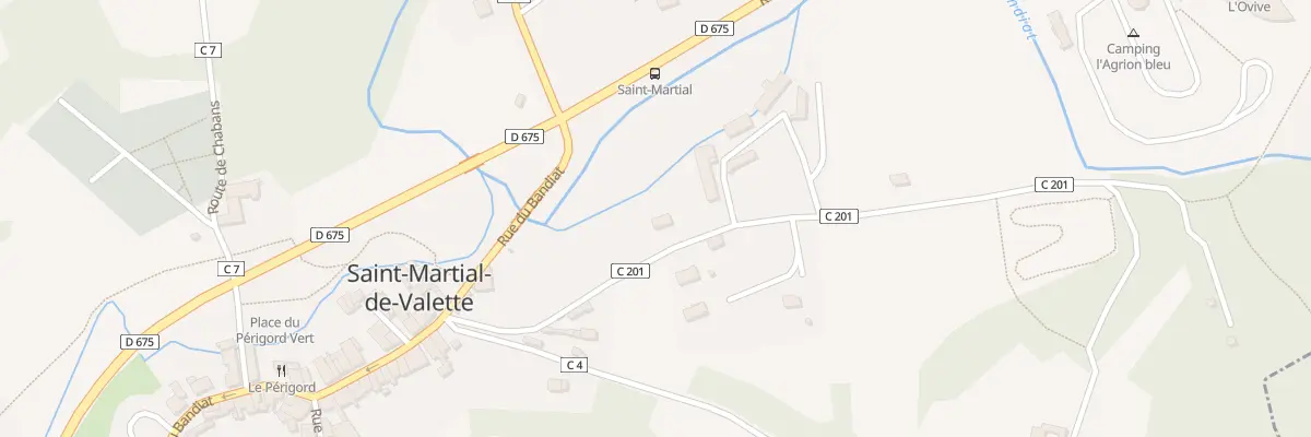 Plan du 197 Rue du Moulin Grolhier à Saint-Martial-de-Valette
