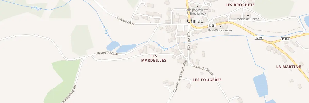 Plan du 8 Che de l’Abreuvoir à Chirac