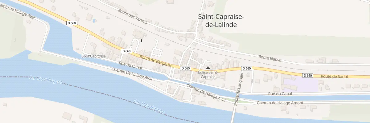 Plan du 4 Rte de Clerans à Saint-Capraise-de-Lalinde